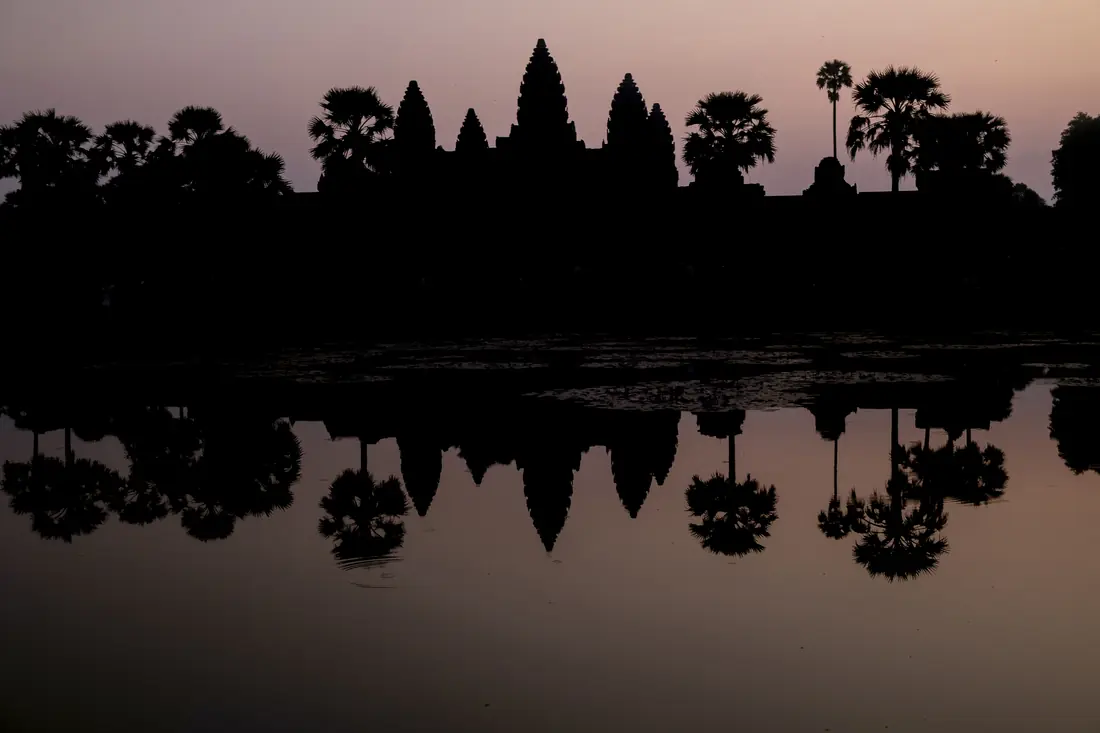Angkor Wat at sunrise near Siem Reap, Cambodia